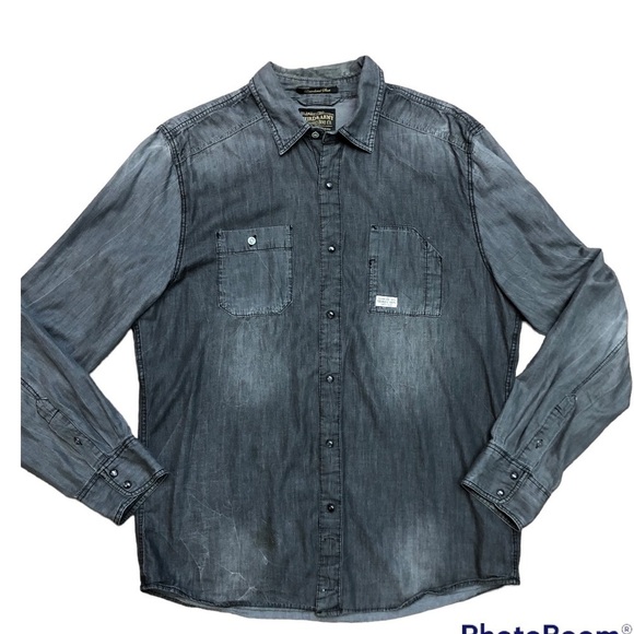 Los Angeles Third & Army Denim Co. Men’s Laundered Shirt - Picture 1 of 11